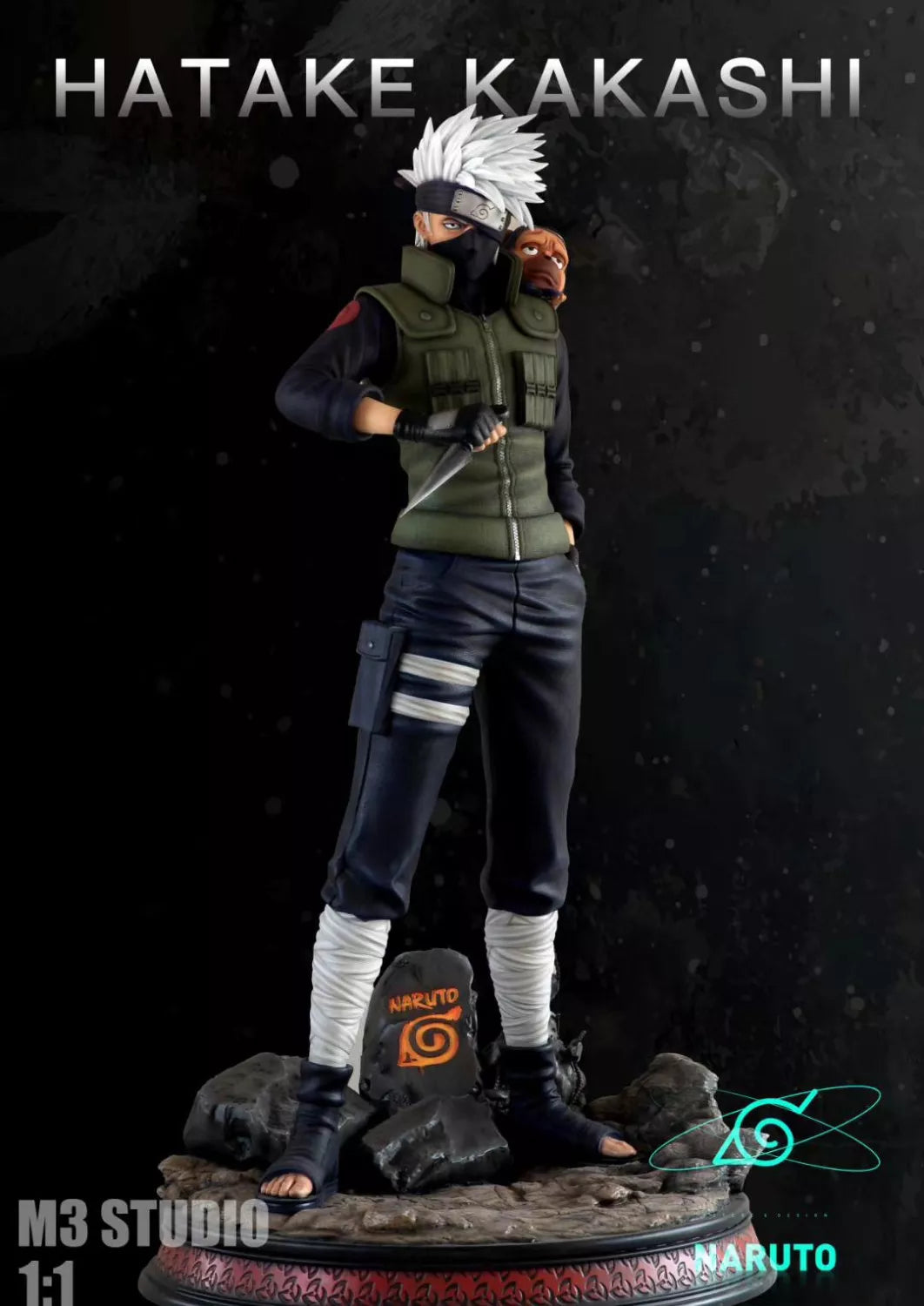 M3 Studio Naruto Hatake Kakashi Life Size Statue - LM Treasures 