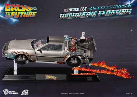 Back to the Future II Delorean Floating DX Version Statue Beast Kingdom - LM Treasures 