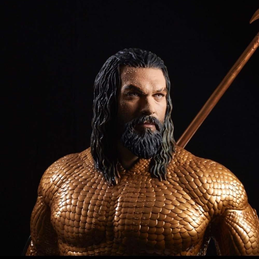 Aquaman Life Size Statue 2018 Movie Prop (New Armor) Jason Momoa - LM Treasures 