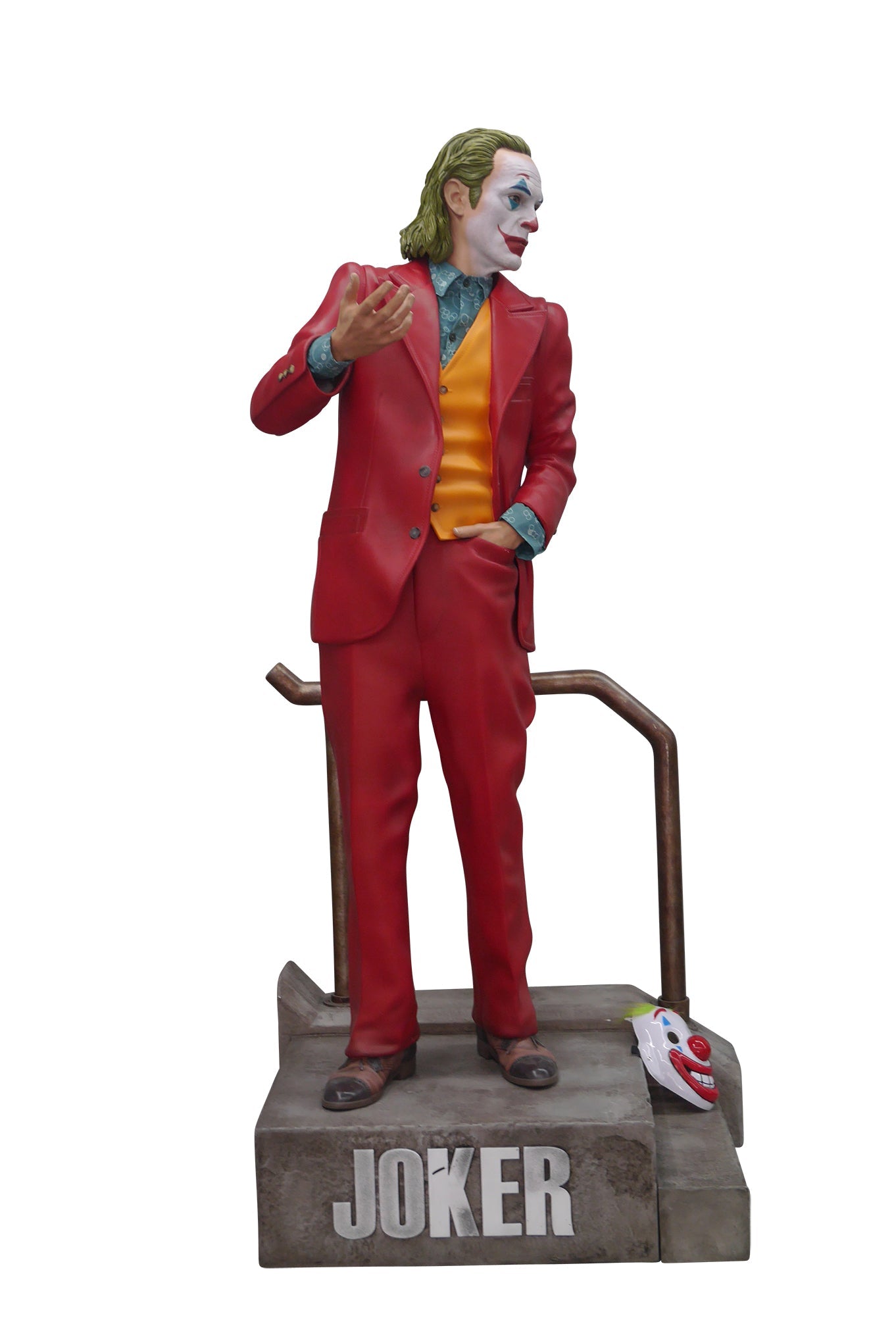 Joker 2019 (Joaquin Phoenix) On Stair Base Life Size Statue - LM Treasures 