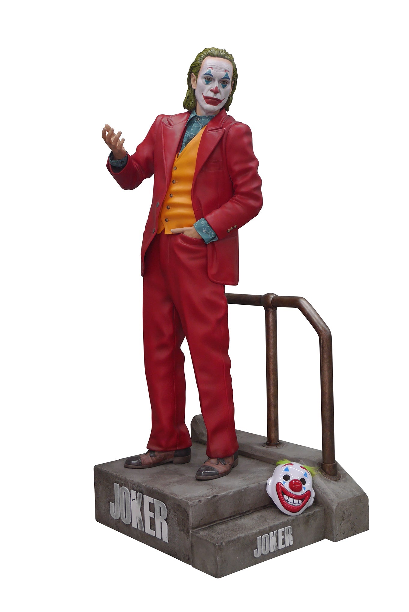 Joker 2019 (Joaquin Phoenix) On Stair Base Life Size Statue - LM Treasures 