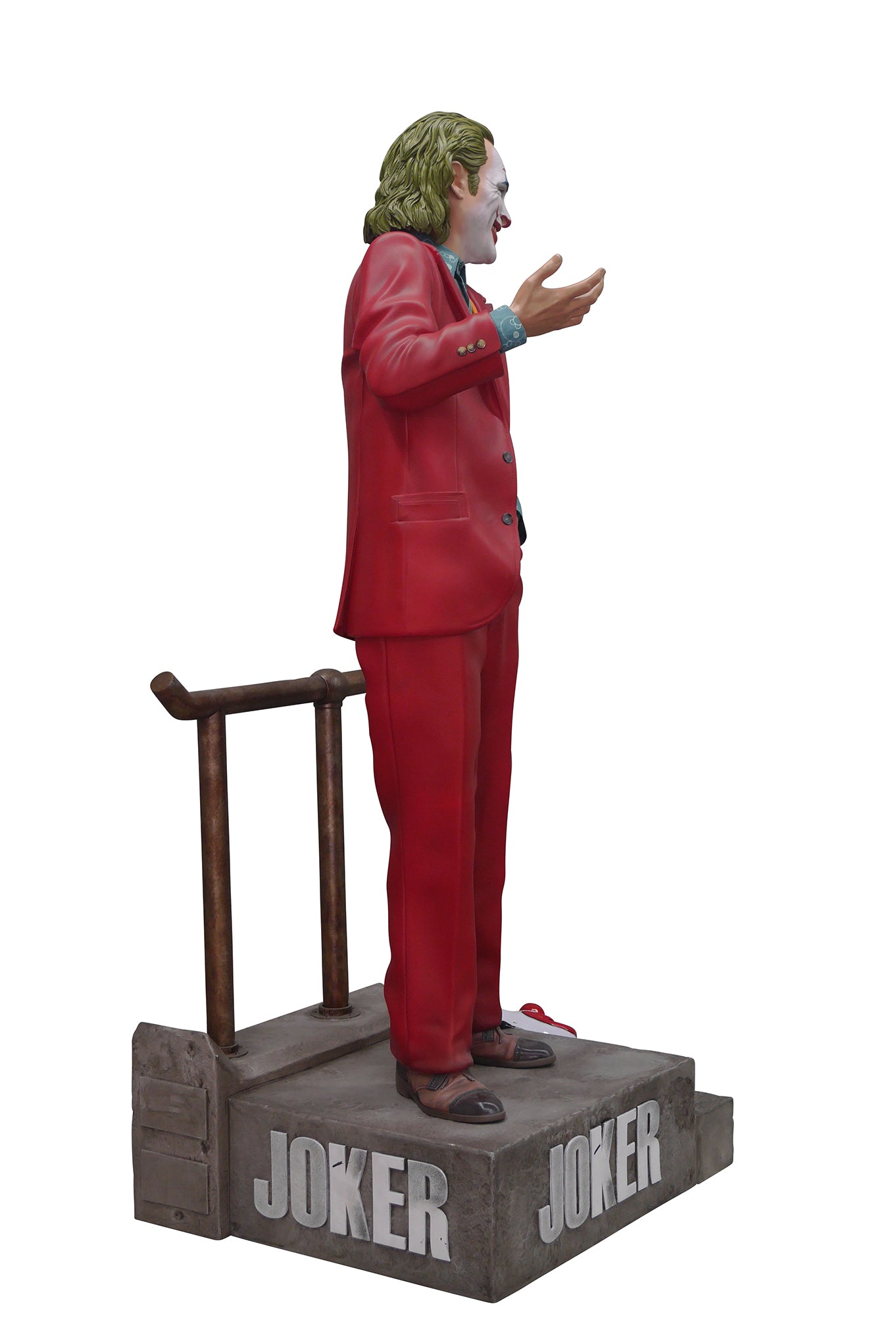 Joker 2019 (Joaquin Phoenix) On Stair Base Life Size Statue - LM Treasures 