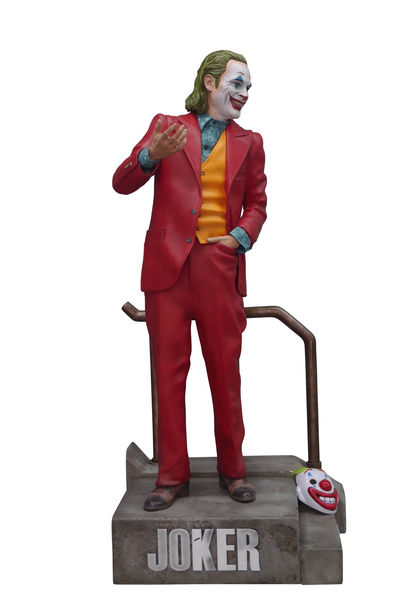 Joker 2019 (Joaquin Phoenix) On Stair Base Life Size Statue - LM Treasures 