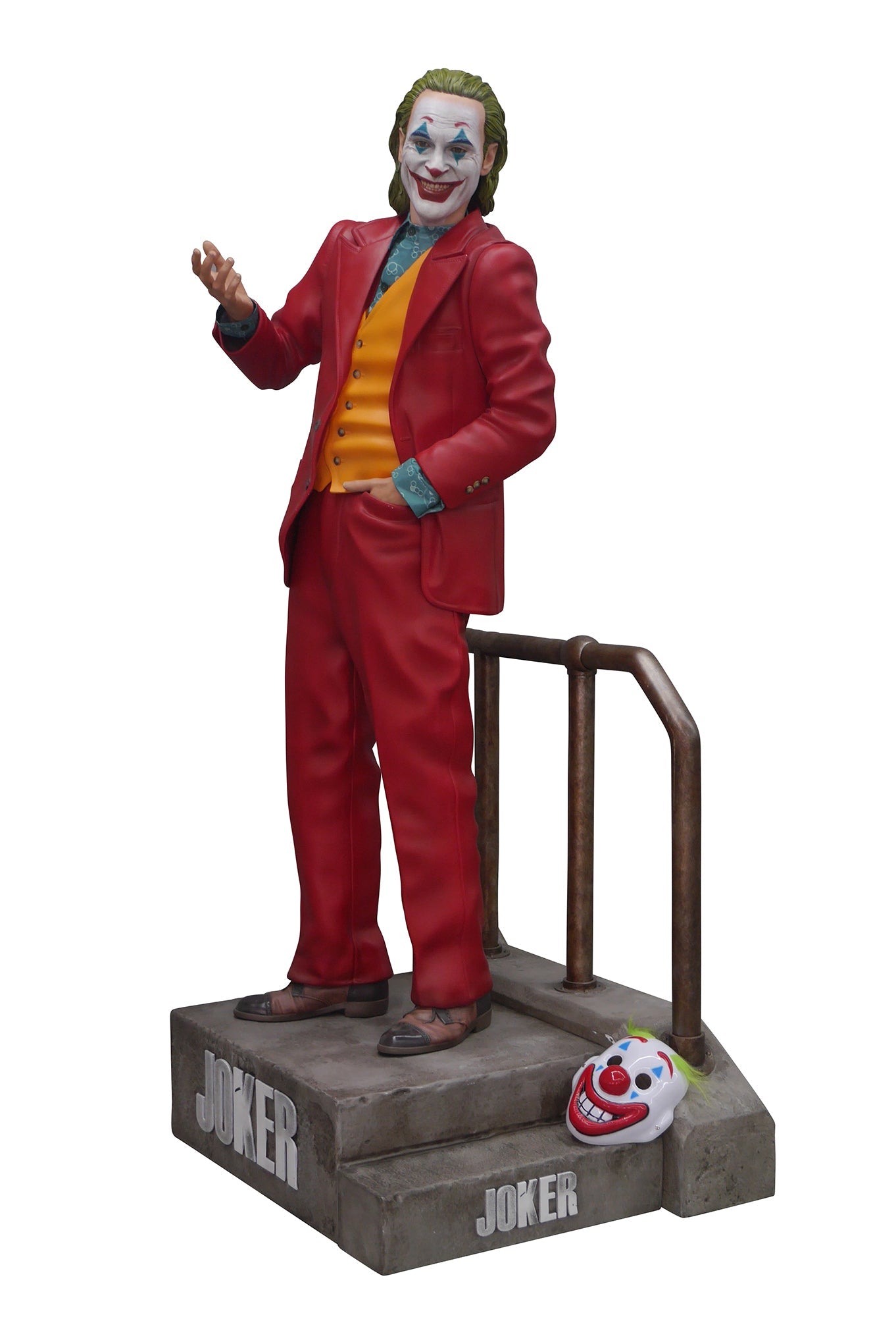 Joker 2019 (Joaquin Phoenix) On Stair Base Life Size Statue - LM Treasures 