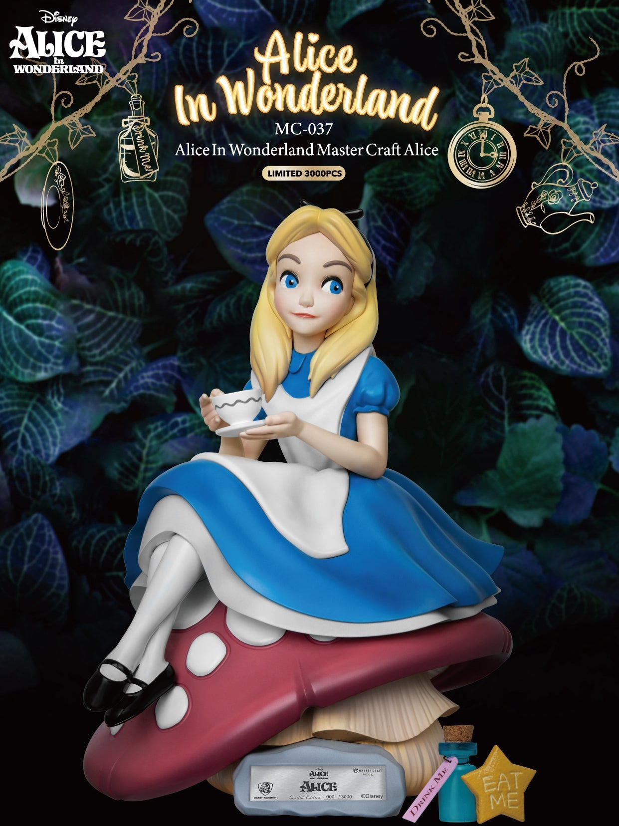 Alice In Wonderland Master Craft Alice Table Top Statue - LM Treasures 