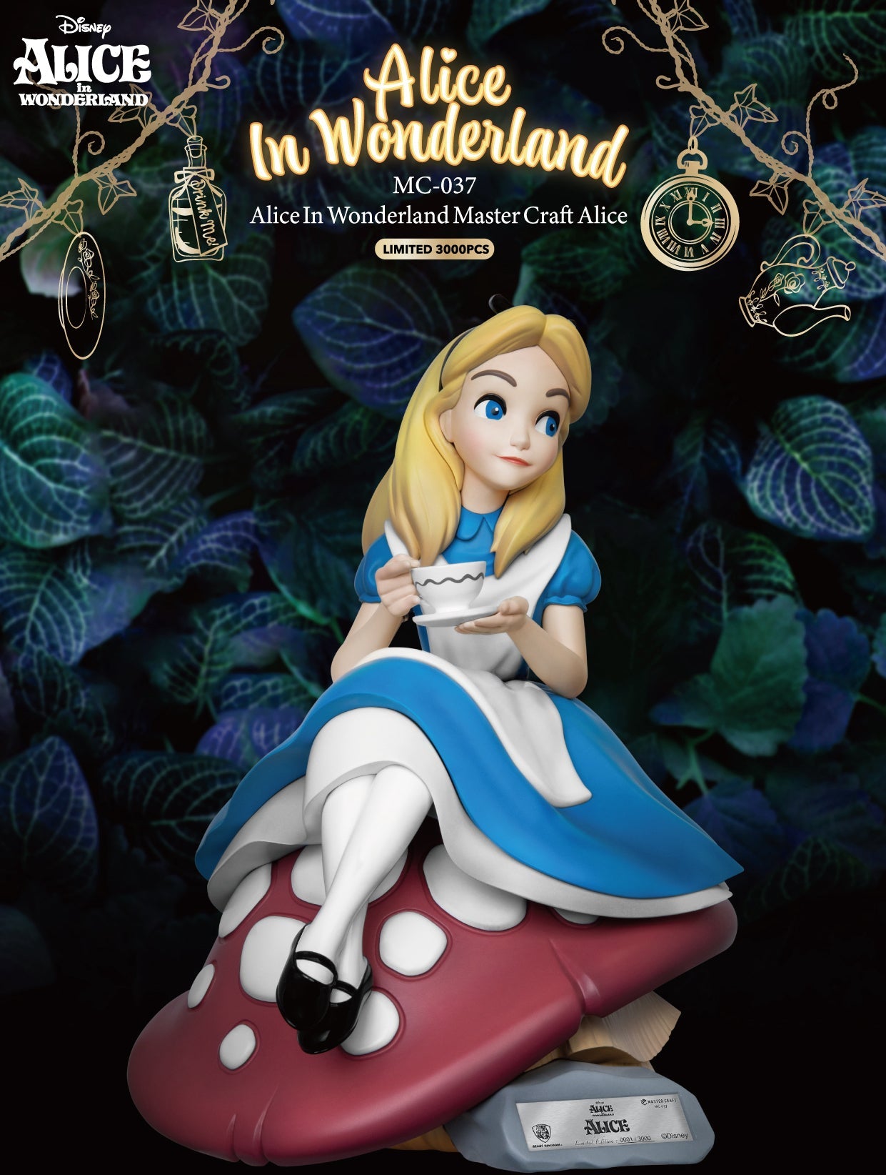 Alice In Wonderland Master Craft Alice Table Top Statue - LM Treasures 