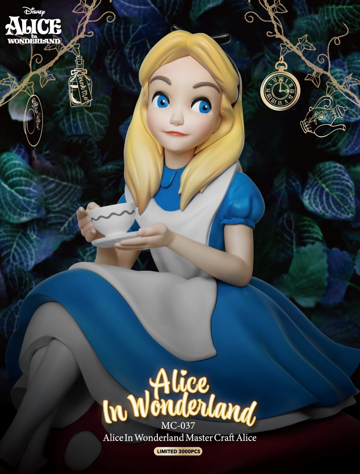 Alice In Wonderland Master Craft Alice Table Top Statue - LM Treasures 