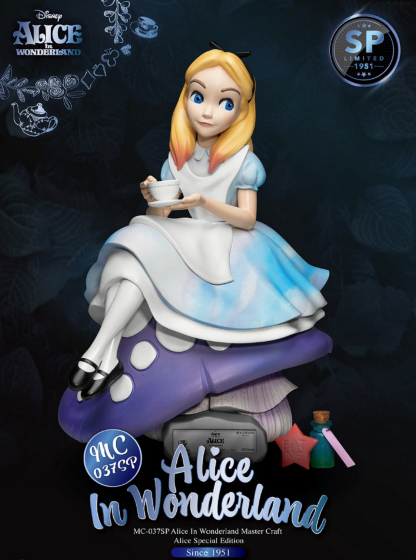 Alice In Wonderland Special Edition Master Craft Statue Table Top - LM Treasures 