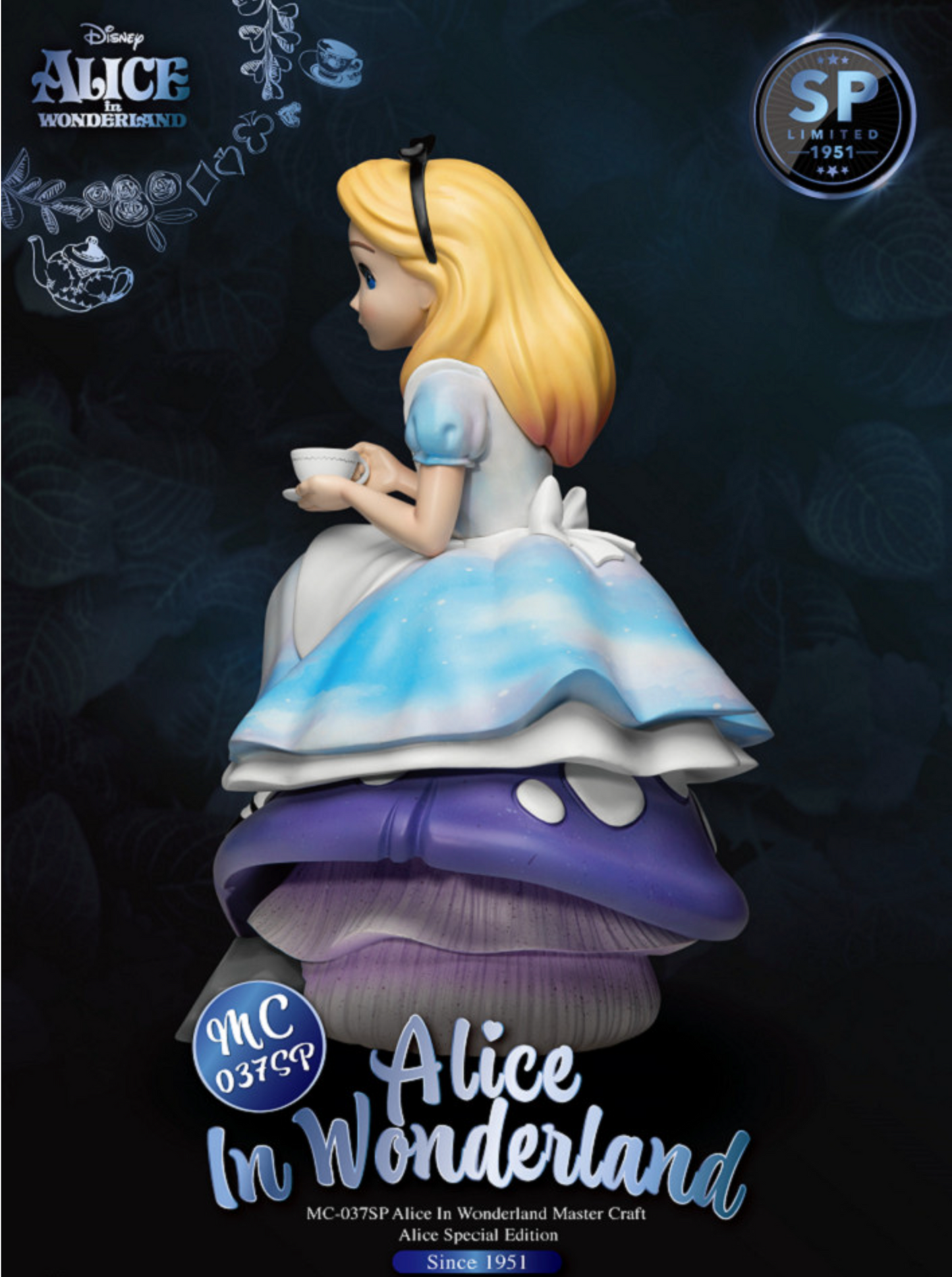 Alice In Wonderland Special Edition Master Craft Statue Table Top - LM Treasures 