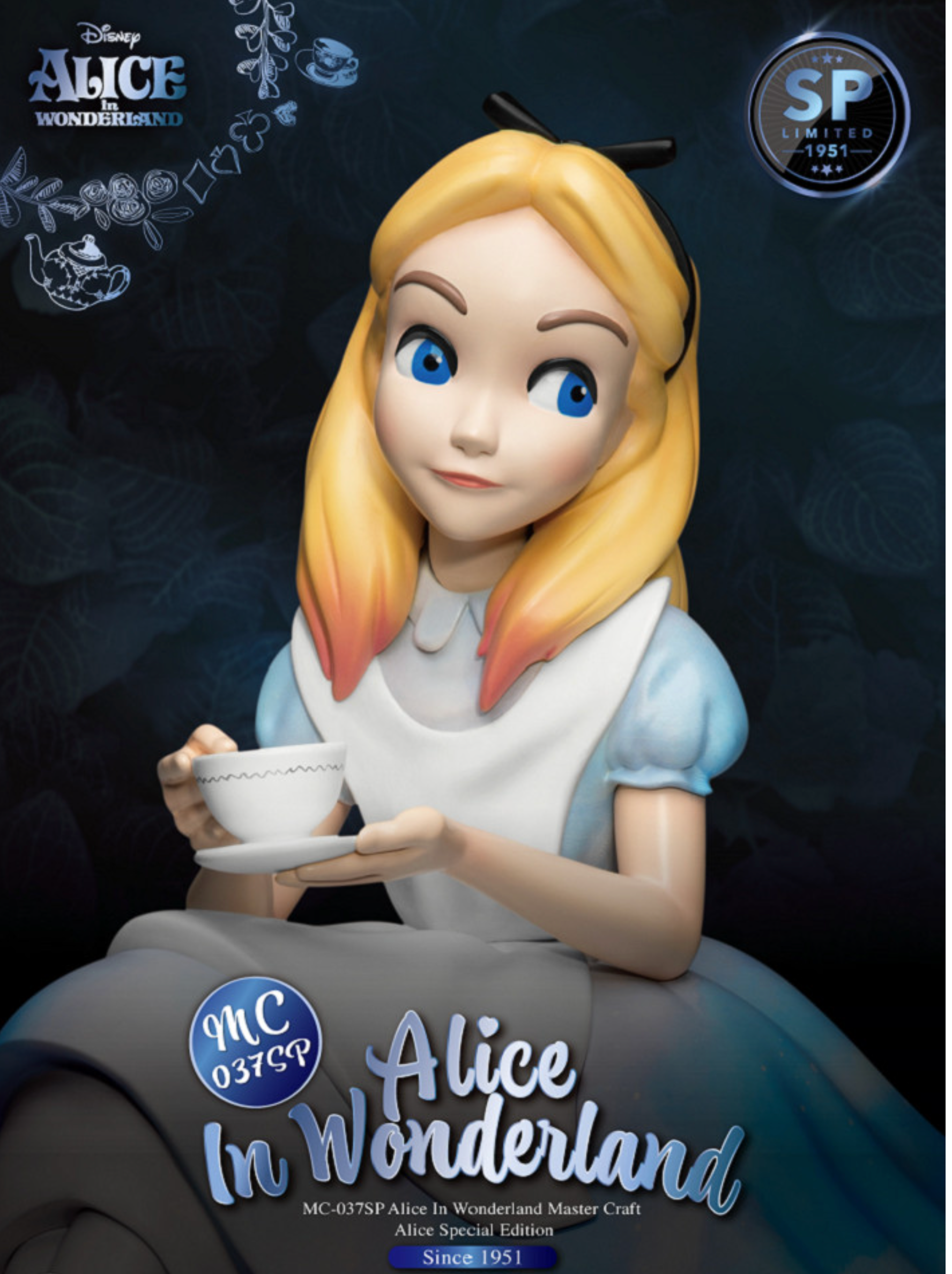 Alice In Wonderland Special Edition Master Craft Statue Table Top - LM Treasures 