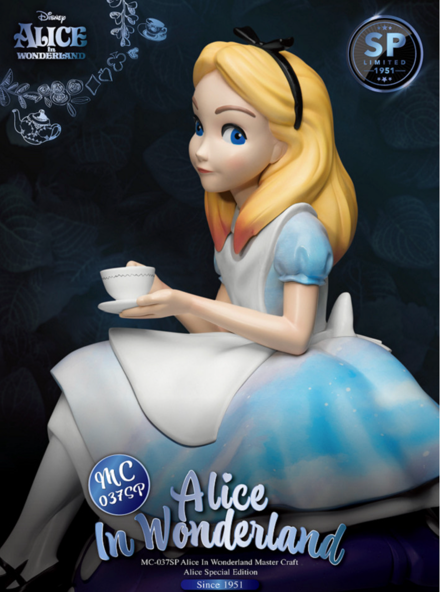 Alice In Wonderland Special Edition Master Craft Statue Table Top - LM Treasures 