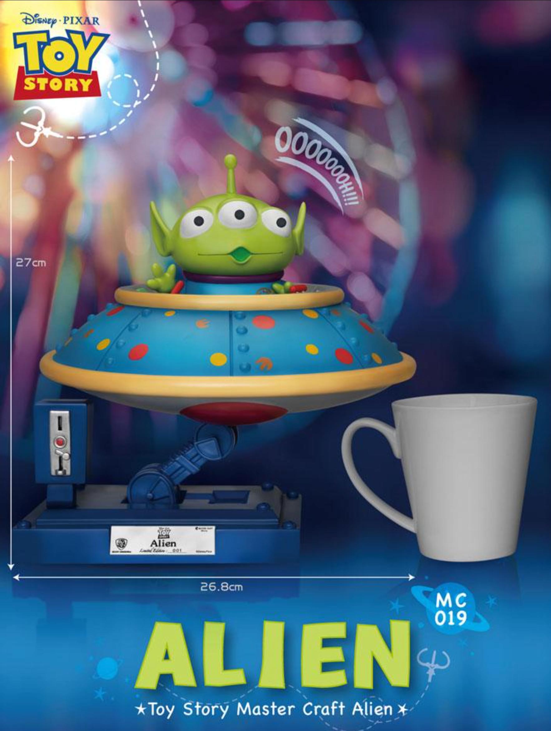 Toy Story Three-Eyed Alien Master Craft Table Top Statue - LM Treasures 