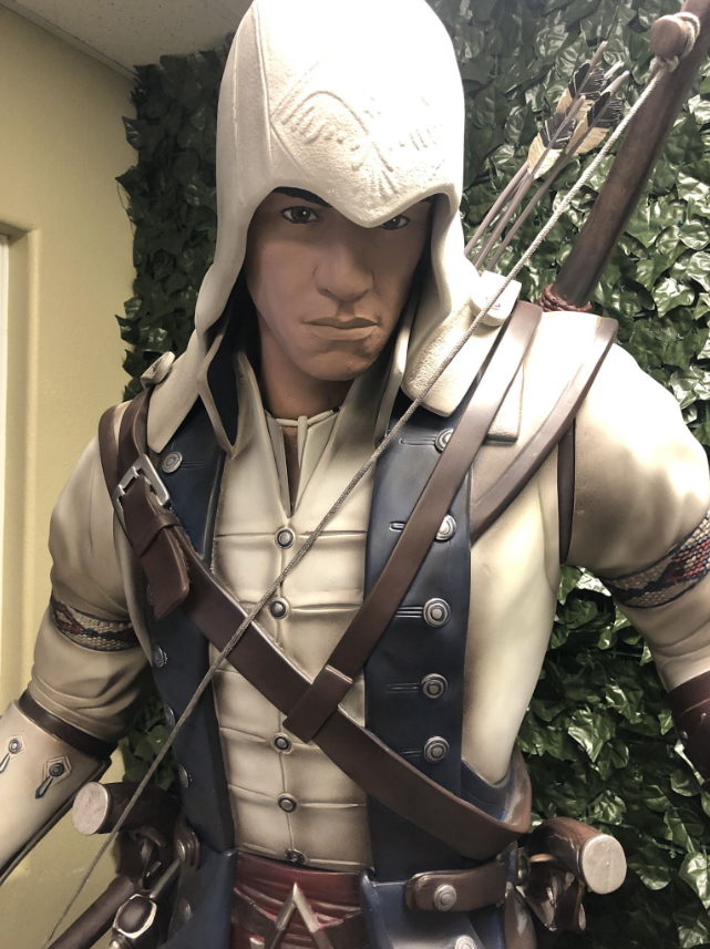 Assassin's Creed III Video Game Conor Life Size Statue Rare - LM Treasures 