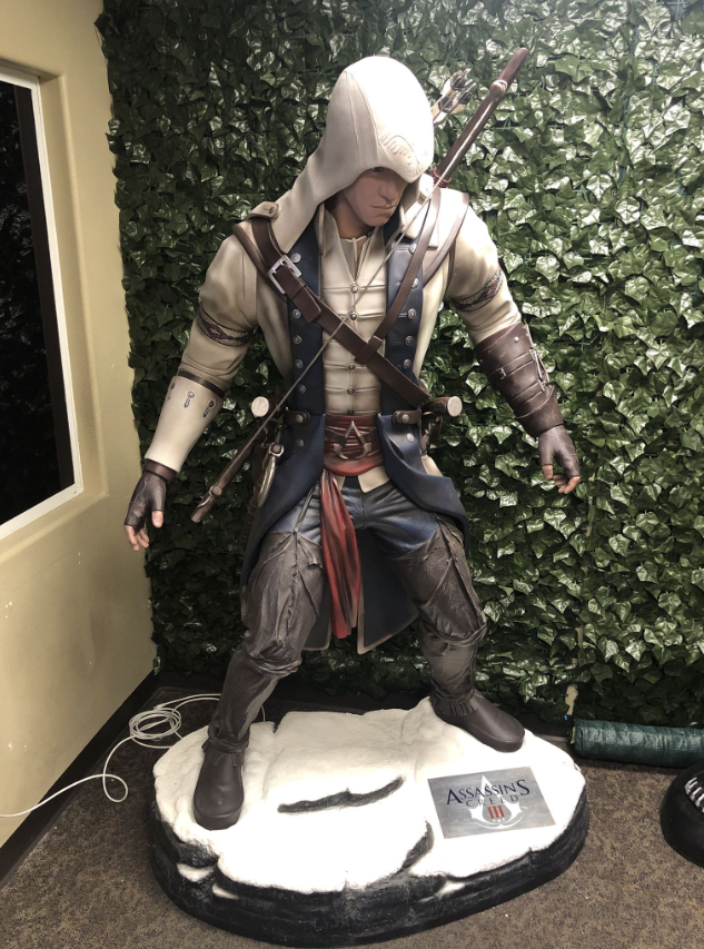 Assassin's Creed III Video Game Conor Life Size Statue Rare - LM Treasures 