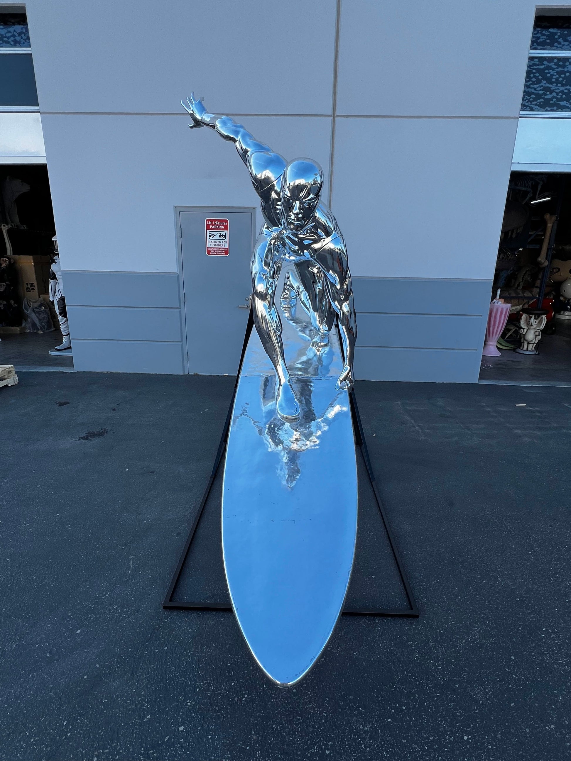 Fantastic 4 Silver Surfer With Base Life Size Statue Movie Display - LM Treasures 