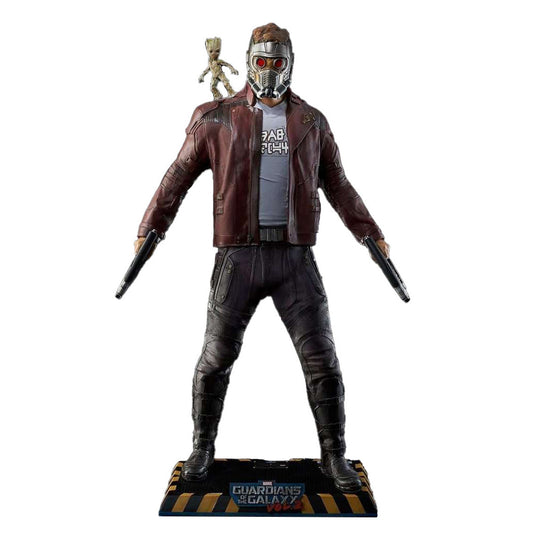 Guardians Of The Galaxy, Vol 2: StarLord & Baby Groot Life Size Statue - LM Treasures 