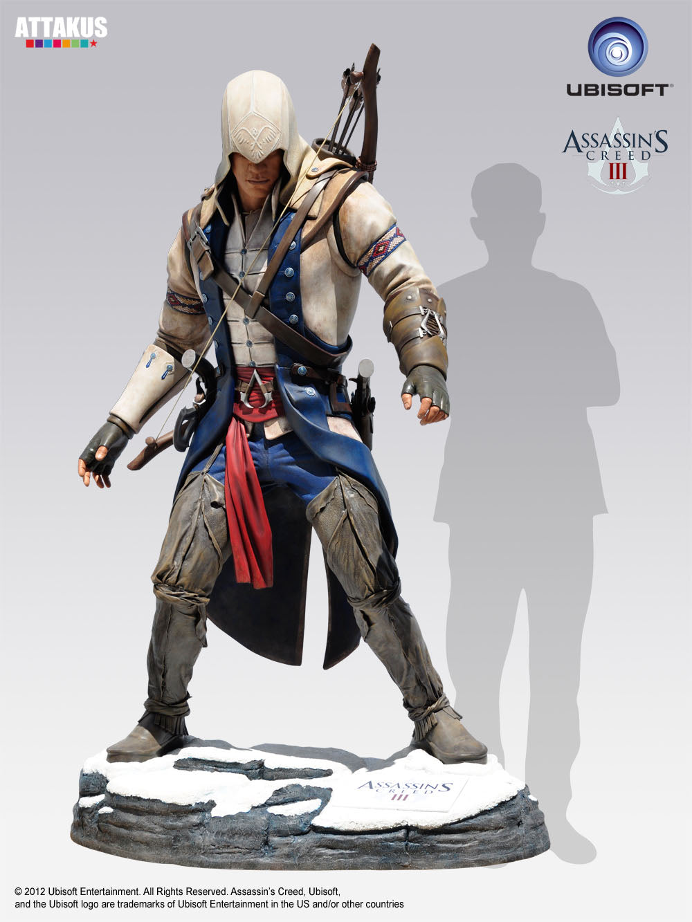 Assassin's Creed III Video Game Conor Life Size Statue Rare - LM Treasures 